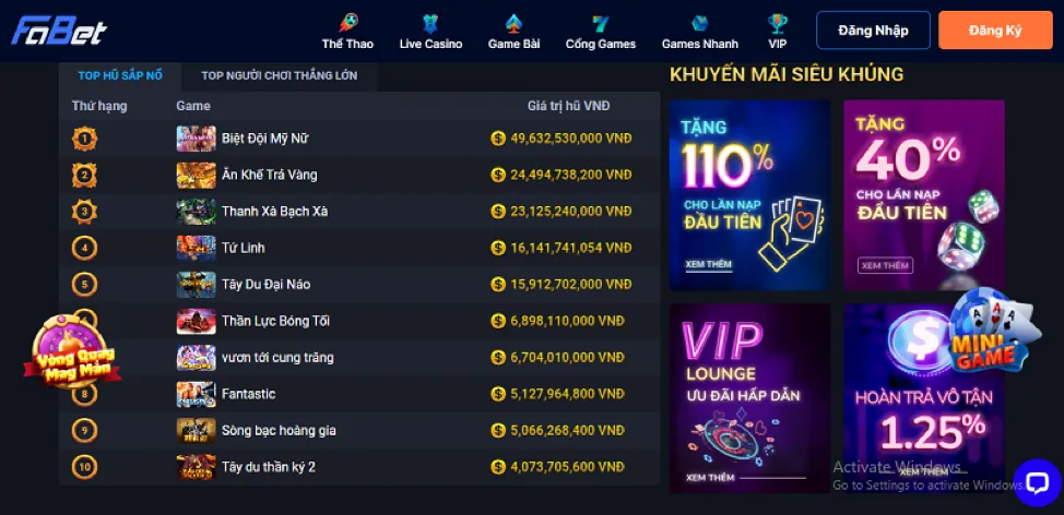 Đa dạng trò chơi TV88 One